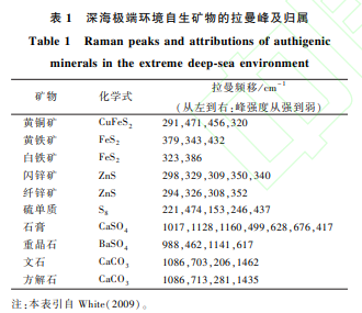 激光拉曼光谱技术对深海极端环境流体-岩石相互作用的启示