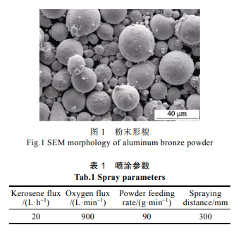 超音速火焰喷涂铝青铜涂层微动磨损行为